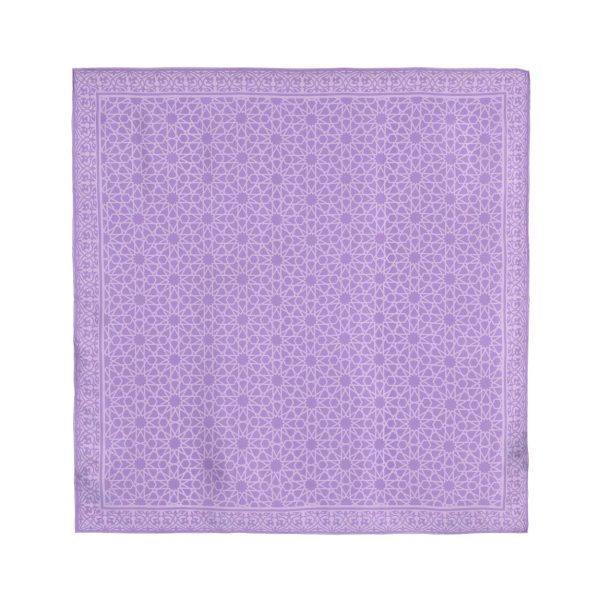 Pañuelo Seda Cuadrado Dalila Morado - Imagen 2