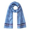 Pañuelo Seda Alcazaba Azul - Pañuelos Habotai Arte Islámico 180x65 | Mayoristas Munira