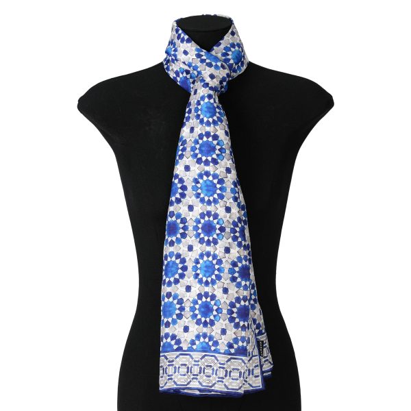 Pañuelo Seda Najma Gris - Imagen 2