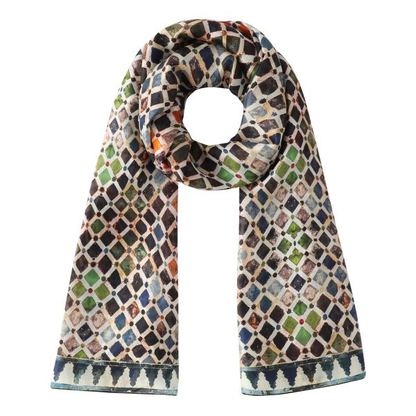 Pañuelo Seda Comares - Pañuelos Habotai Arte Islámico 180x65 | Mayoristas Munira