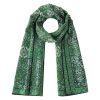 Pañuelo Seda Turkish Verde - Pañuelos Habotai Arte Islámico 180x65 | Mayoristas Munira