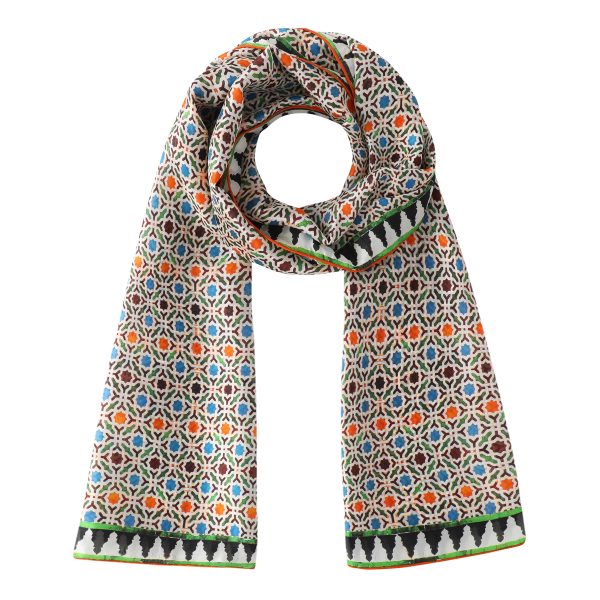Pañuelo Seda Nazarí - Pañuelos Habotai Arte Islámico 180x65 | Mayoristas Munira