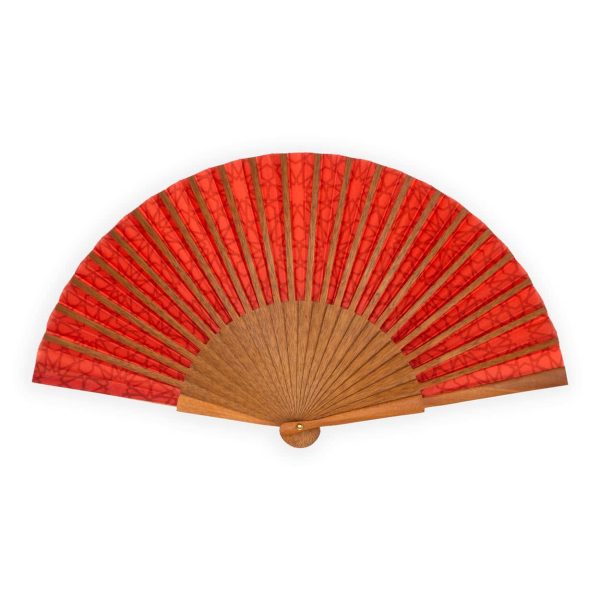 Abanico de Seda Dalila Rojo - Imagen 2