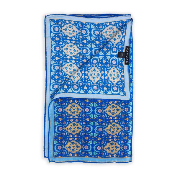 Pañuelo seda satin Bulut Azul - Imagen 2