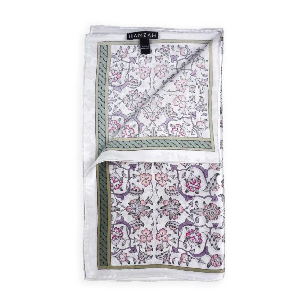 Pañuelo seda satin Halkar Gris - Imagen 2