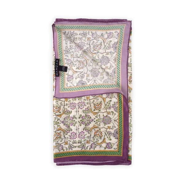 Pañuelo seda satin Halkar Beige - Imagen 2