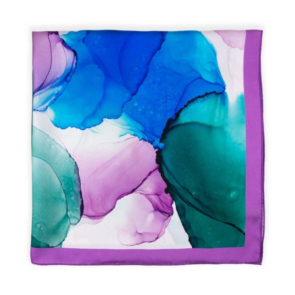 Pañuelo Seda Cuadrado Grande Capri - Colección Fluid Art | Mayoristas Munira