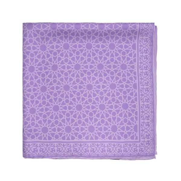 Pañuelo Seda Cuadrado Dalila Morado - Pañuelos Satin 65x65 | Mayoristas Munira