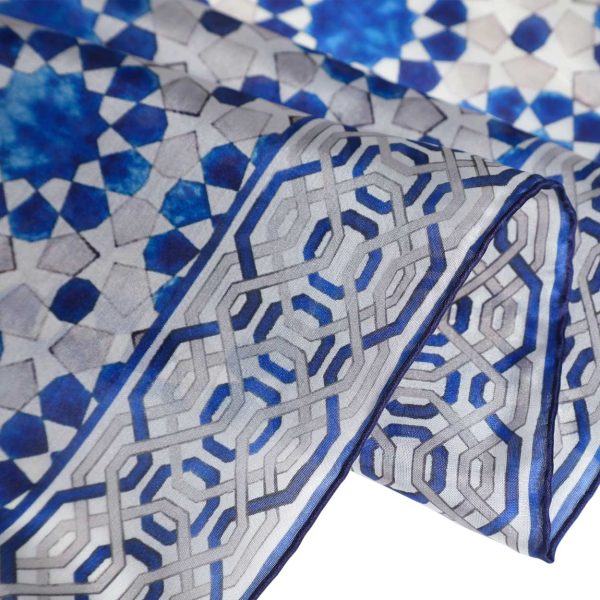 Pañuelo Seda Najma Gris - Imagen 5