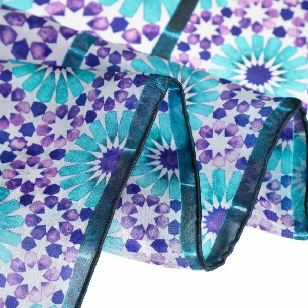 Pañuelo Seda Layla Morado - Imagen 5