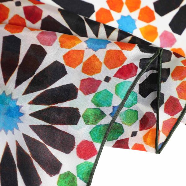 Pañuelo Seda Garnata Verde - Imagen 5