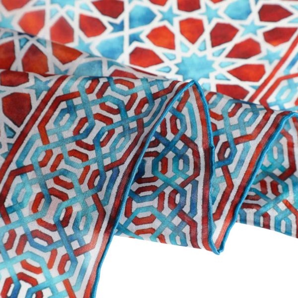 Pañuelo Seda Fátima Marrón - Imagen 3