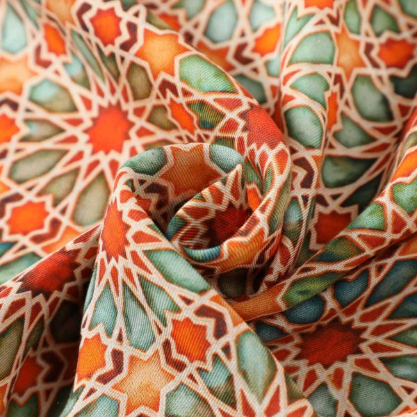 Pañuelo Modal Zellige Naranja - Imagen 4