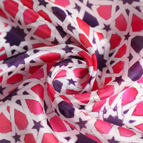 Pañuelo Seda Partal Rosa - Imagen 3