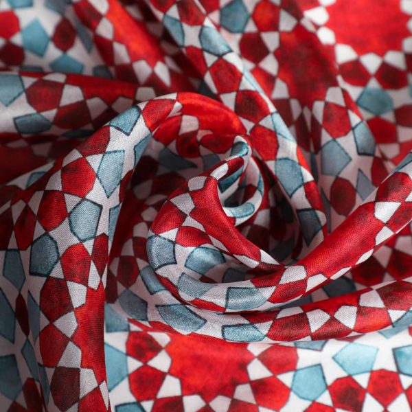 Pañuelo Seda Najma Azul - Imagen 3