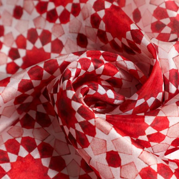 Pañuelo Seda Najma Rojo - Imagen 3