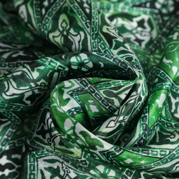 Pañuelo Seda Turkish Verde - Imagen 3