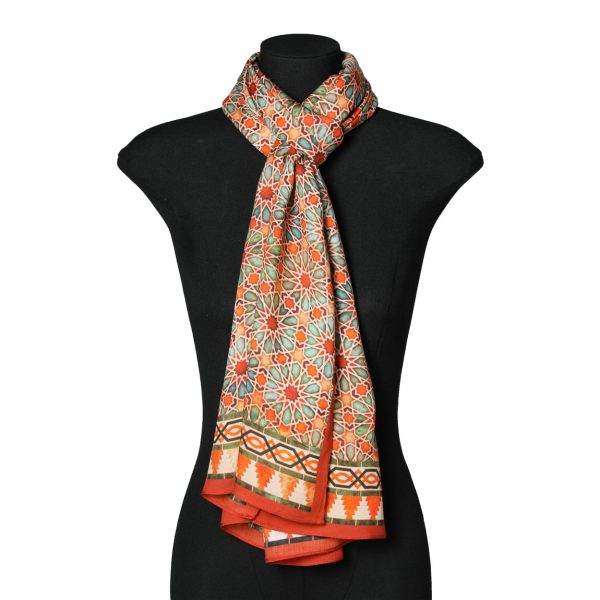 Pañuelo Modal Zellige Naranja - Imagen 3