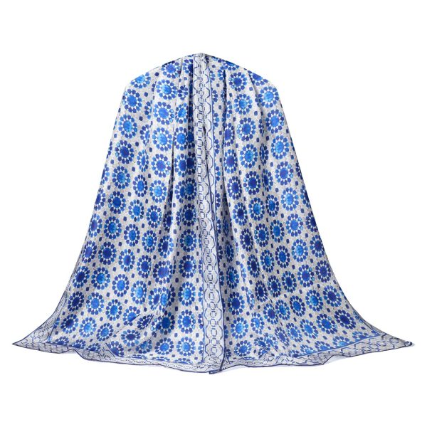 Pañuelo Seda Najma Gris - Imagen 4