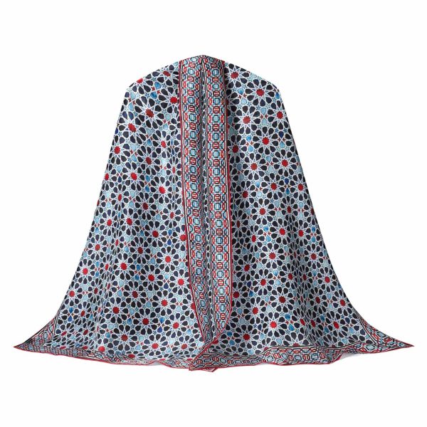 Pañuelo Seda Fátima Azul - Imagen 4