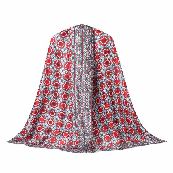 Pañuelo Seda Najma Azul - Imagen 4