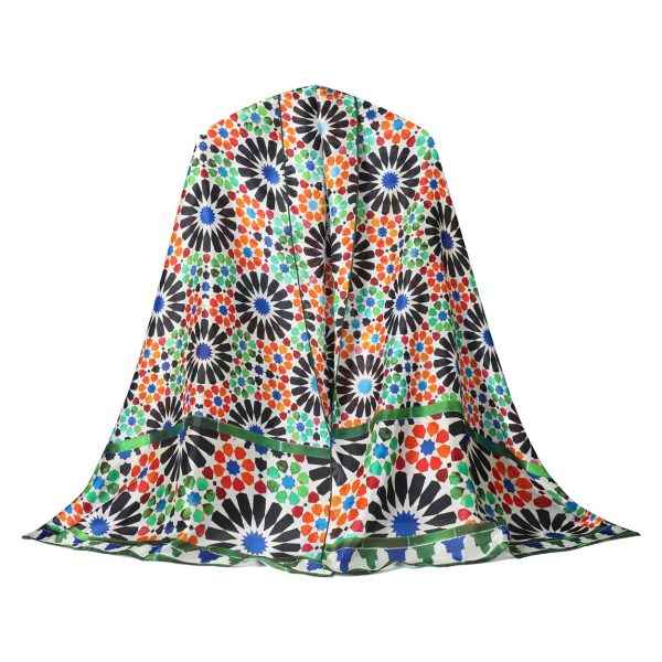 Pañuelo Seda Garnata Verde - Imagen 4