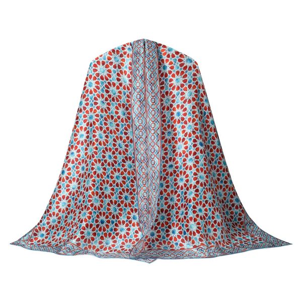 Pañuelo Seda Fátima Marrón - Imagen 4