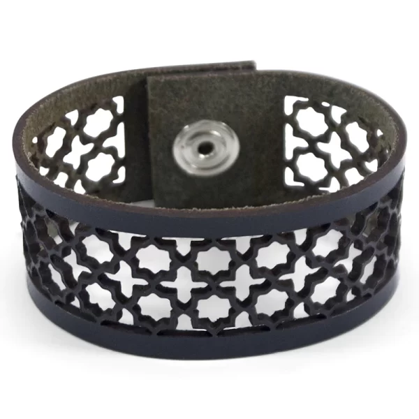 Pulsera laser octogono negra | Mayoristas Munira