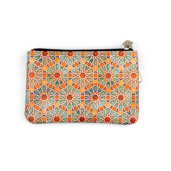 Monedero 2 Cremalleras Zellige Naranja - Imagen 3
