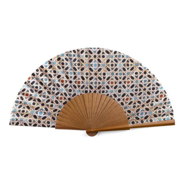Abanico de Seda Qurtubi - Abanicos 23 cm Seda | Mayoristas Munira
