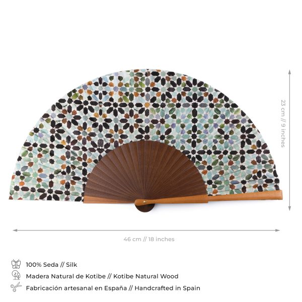 Abanico de Seda Meraya - Imagen 3