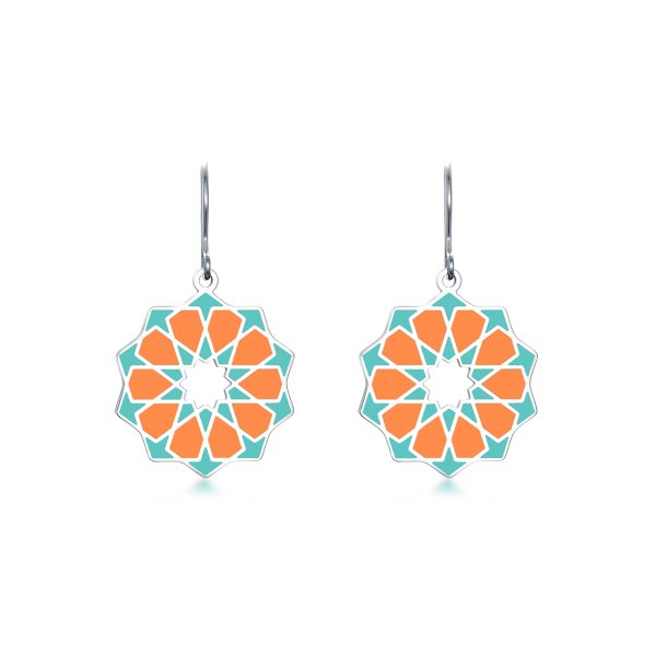 Pendientes Siraj Naranja - Pendientes | Mayoristas Munira