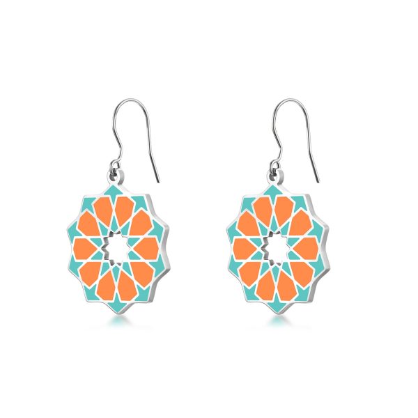 Pendientes Siraj Naranja - Imagen 2