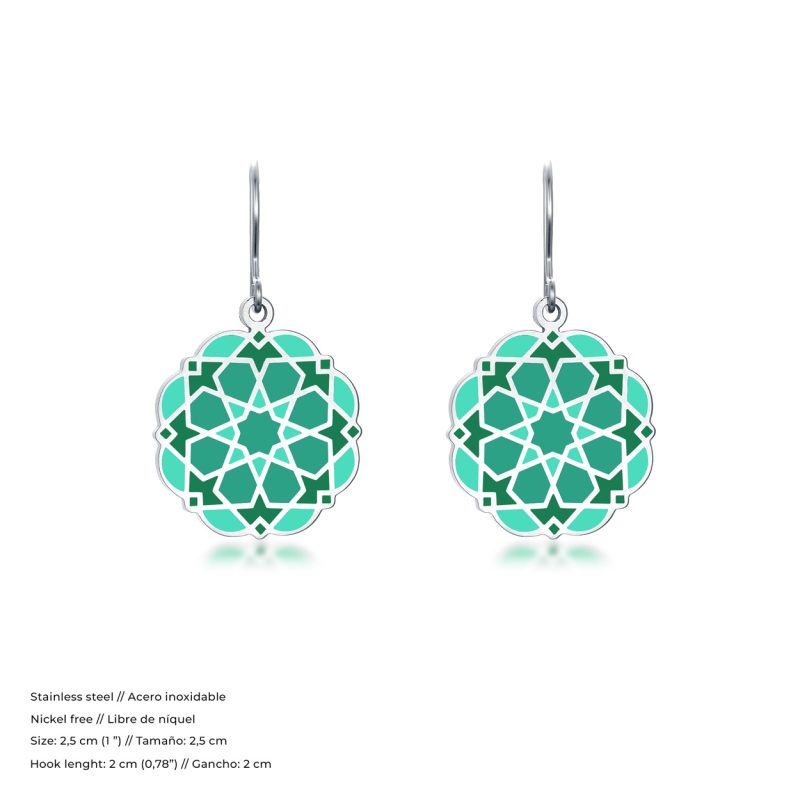 Pendientes Nazarí Verde