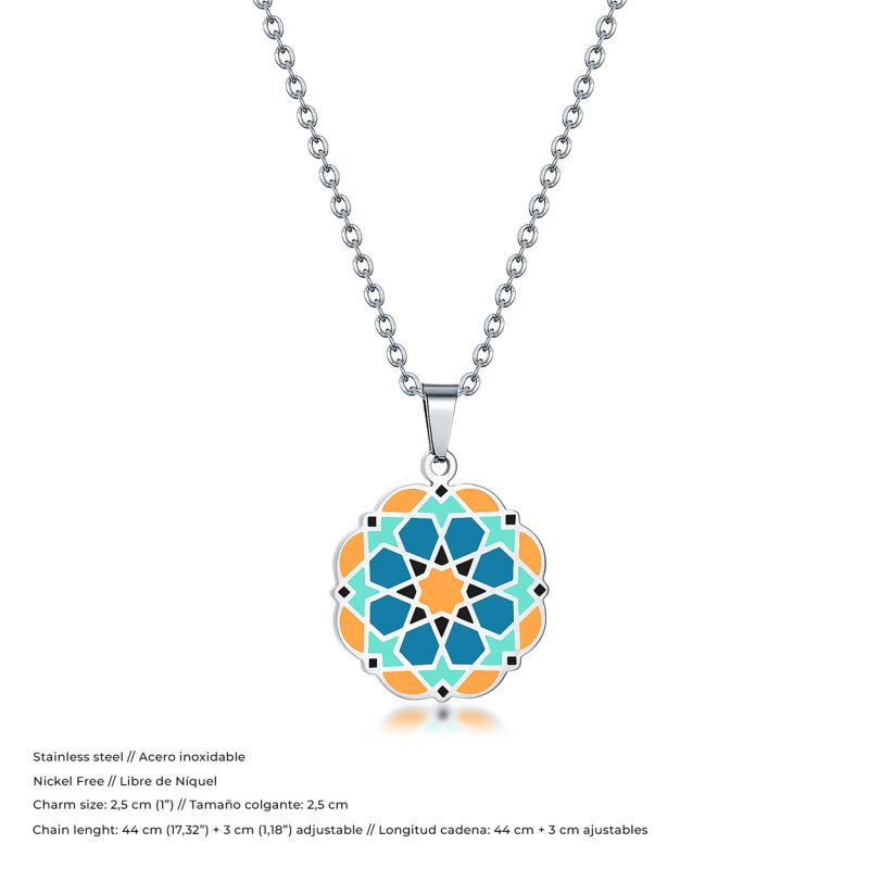 Colgante Nazarí Azul - Naranja