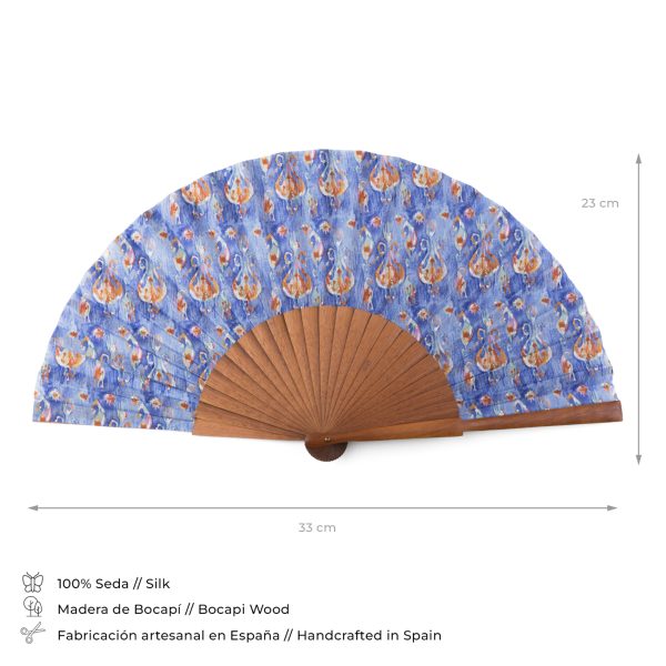 Abanico de Seda Aulia - Imagen 3