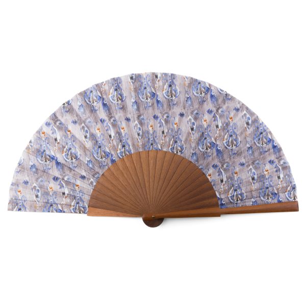 Abanico de Seda Bintang - Abanicos 23 cm Seda | Mayoristas Munira