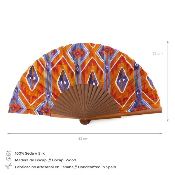 Abanico de Seda Elang - Imagen 3