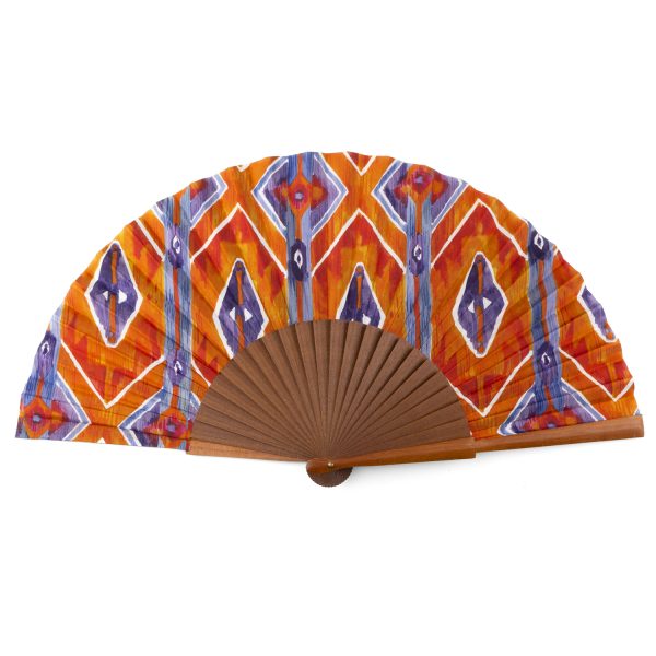 Abanico de Seda Elang - Abanicos 23 cm Seda | Mayoristas Munira