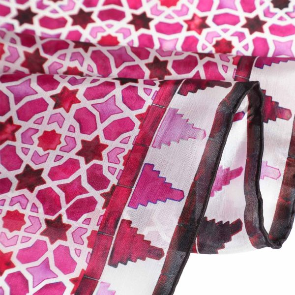 Pañuelo Seda Alcázar Morado - Imagen 5