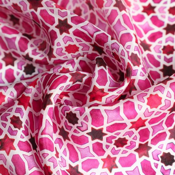 Pañuelo Seda Alcázar Morado - Imagen 3