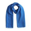 Pañuelo Seda y Lana Dalila Azul - Pañuelos Seda y Lana | Mayoristas Munira