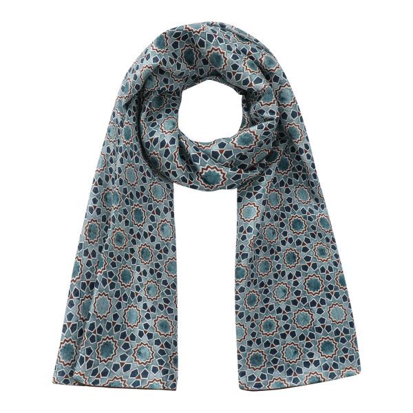 Pañuelo Seda Rihla V1 - Pañuelos Habotai Arte Islámico 180x65 | Mayoristas Munira