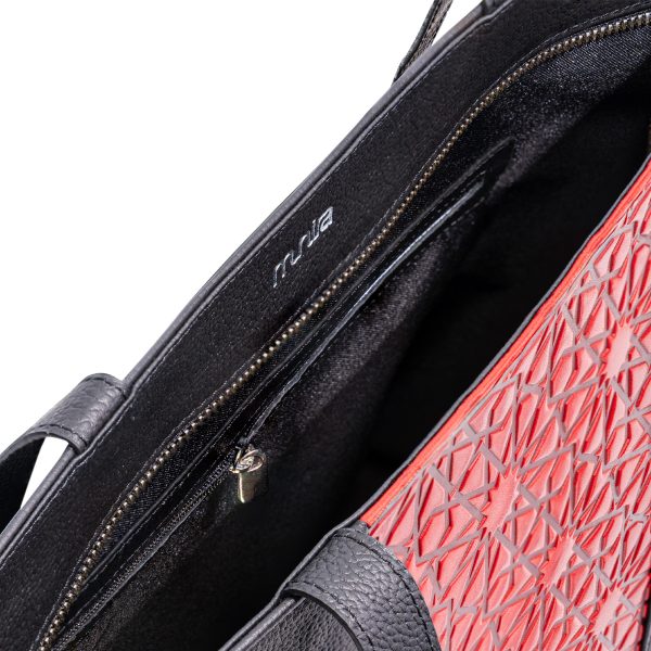 Bolso AR Mosaicos Rojo y Negro - Imagen 2