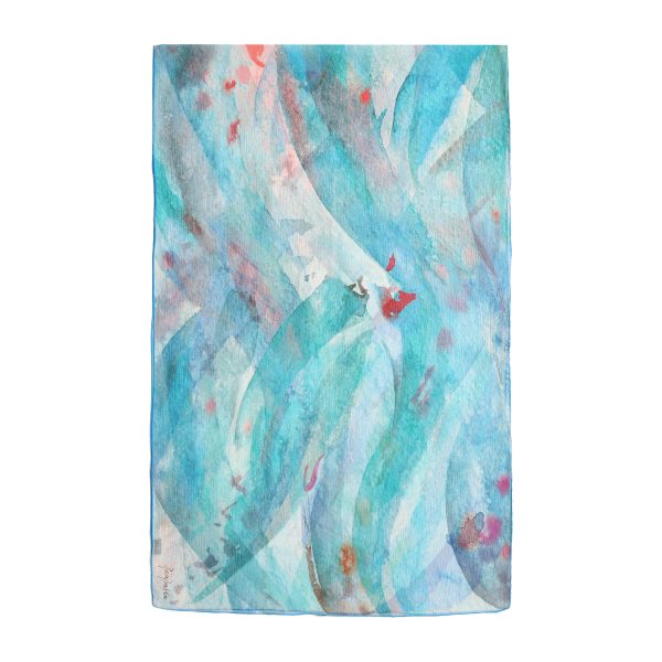 Pañuelo Seda Azules Mediterráneos - Imagen 2