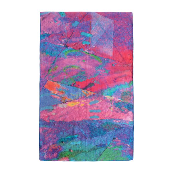 Pañuelo Seda Océano Fucsia - Imagen 4