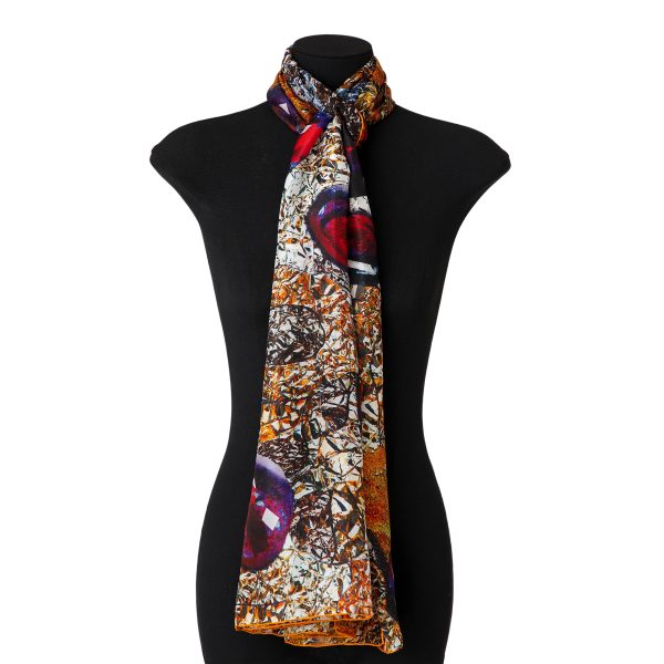 Pañuelo Seda Corazón de Granada - Imagen 2