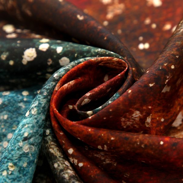 Pañuelo Seda Polvo Cósmico Habotai - Imagen 3