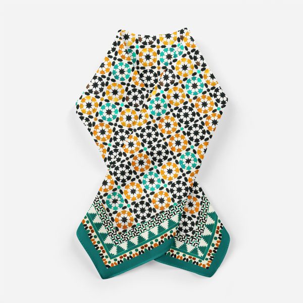 Pañuelo Cuadrado Seda Habotai Sabika, 55x55cm - Imagen 9