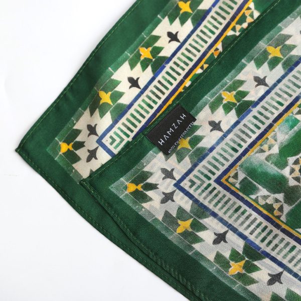 Pañuelo Cuadrado Seda Habotai Andalusí, 55x55cm - Imagen 4